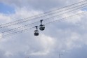 Koelner Seilbahn Gondel blieb haengen Koeln Linksrheinisch P106